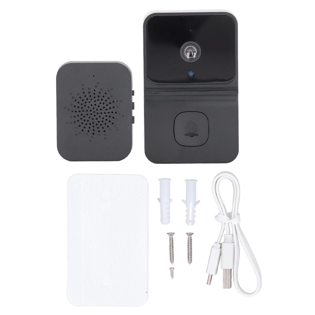 Drahtlose Video-Türklingel Hohe Auflösung 166 Grad Ultraweitwinkel Sicherheits-Video-Gegensprechanlage für Haushalt