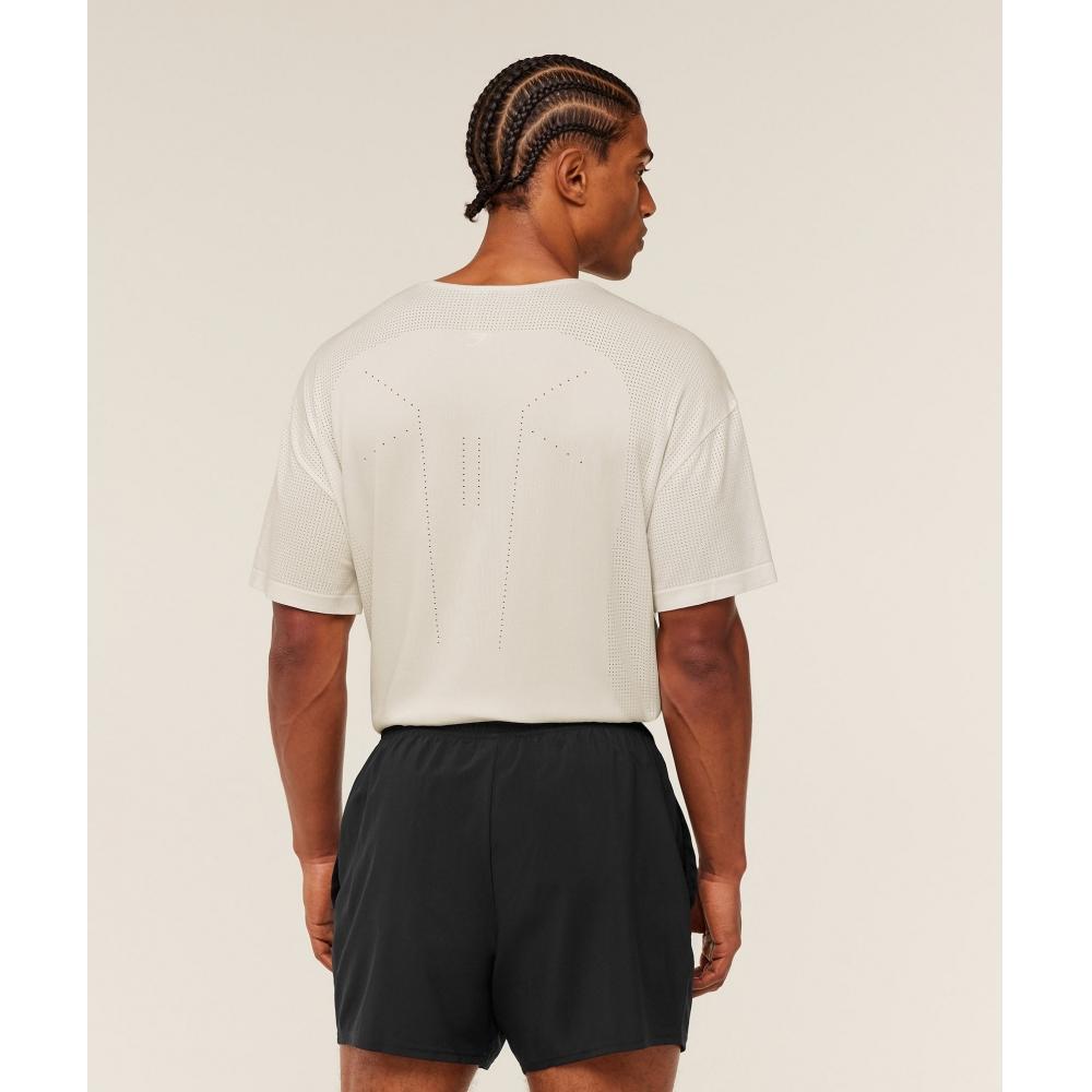 Gymshark DisTance Seamless T shirT sofT whiTe    sofT whiTe A4b5f Wd56