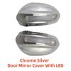 Car Chrome Rearview Accessories Plated Side Mirror Cover With LED Trim Paste Style For Honda City Fit Jazz 2003 2004 2005 2006