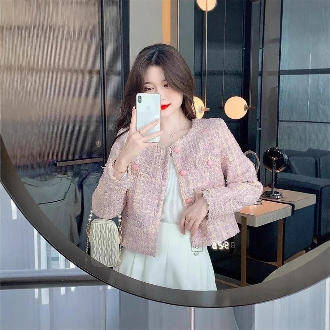 

Chic 2024 Korean Style Women s Long-Sleeve Slimming Jacket for Spring and Autumn S