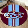 Trabzonspor Ronde Vloerkleed, Tapijt voor Woonkamer Slaapkamer Bank Speelkamer Decoratie, Antislip Vloermat