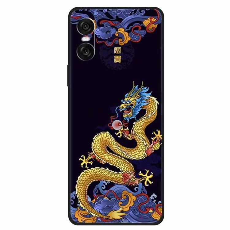 

Чехол для Sony Xperia 10 VI с уникальным рисунком и защитой от падения TPU - Dragon