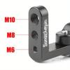 CNC Aluminium Leuchtenmontageklemme M6 M8 M10 Gewindehalterung für 17-22mm Stange Motorrad