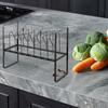 Pot Lid Holder Countertop Organizer Shelf Strong Load-bearing Adjustable Design Expandable Kitchen Storage Rack