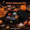 6 Stück/Set Halloween Squishy Kristallbrötchen Weich Niedlich Fidget Sensorisches Spielzeug Partygeschenke