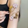 Iron Flower Butterfly Arm Cuff Twist Line Wide Open Arm Cuff Fashion Bohemian Bracelet  Women