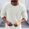 Men's Sweater Solid Color Knitted Loose Thermal Men Pullover Sweater for Autumn