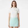 MunSingwear Women S Cool TexTure Collar T ShirT whiTe mr222lTS43