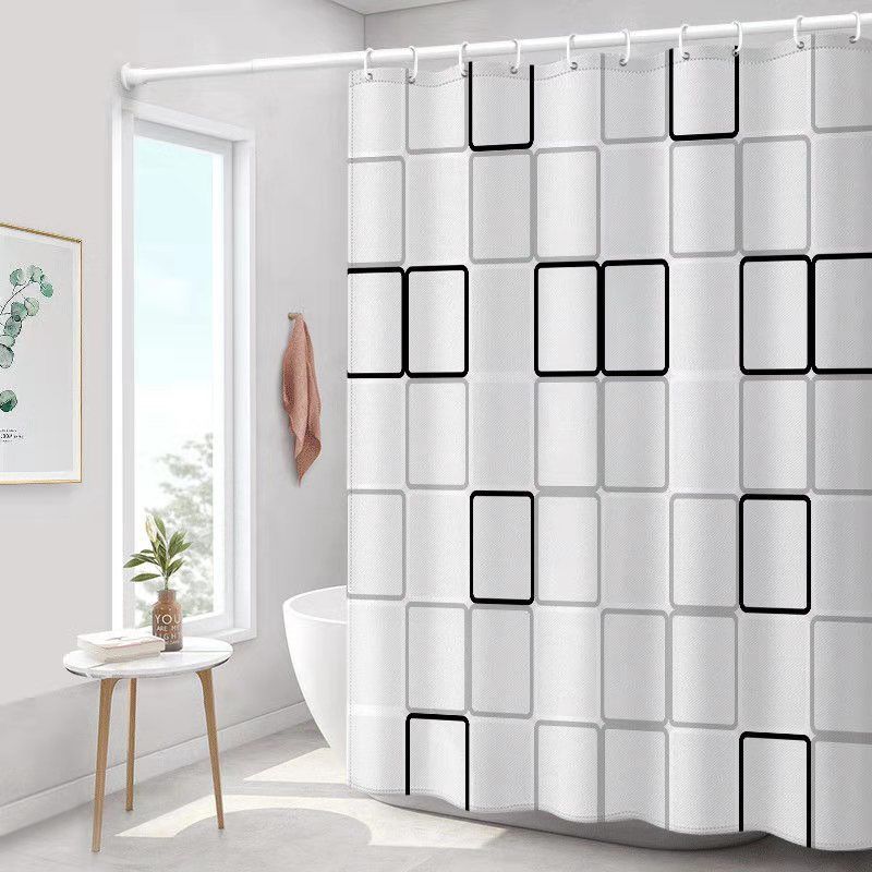 Bathroom Partition Curtain Peva Waterproof Shower Curtain With Hook Mildew Proof Durable Screens Bathroom Decoration Accessories