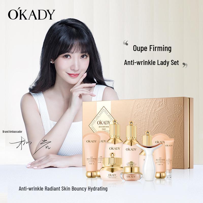 Oupe Straffendes Anti-Falten Hautpflege-Set: Feuchtigkeitsspendende und Faltenreduzierende Gesichtspflege für Frauen