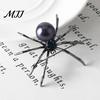 Creative Gift for Her Spider Brooch Pin Women Men, Faux Crystal Gothic Decorative Coat Insect Brooch, Halloween Punk Vampire Costume Accessories
