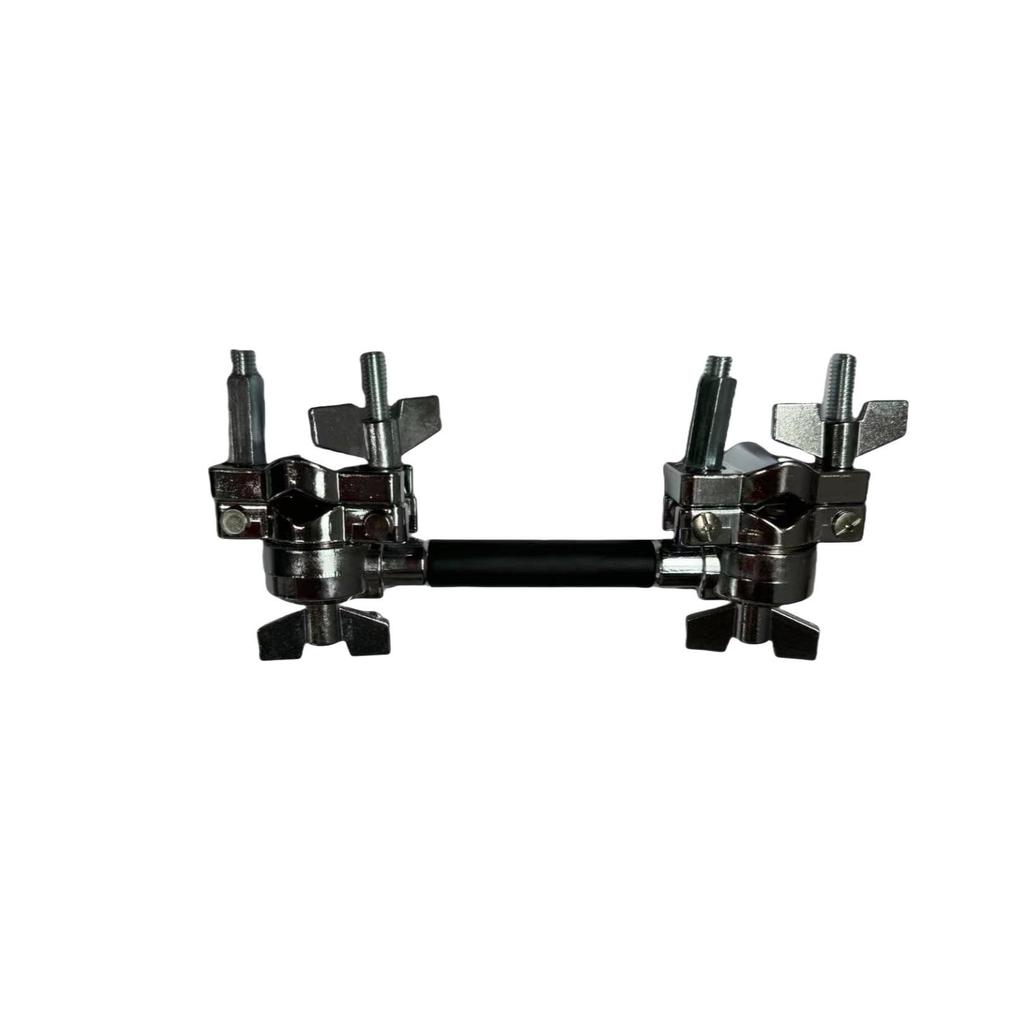 Multi-functional Drum Rack Extension with Double Head Tom-tom and Universal Clamp for Percussion Instruments