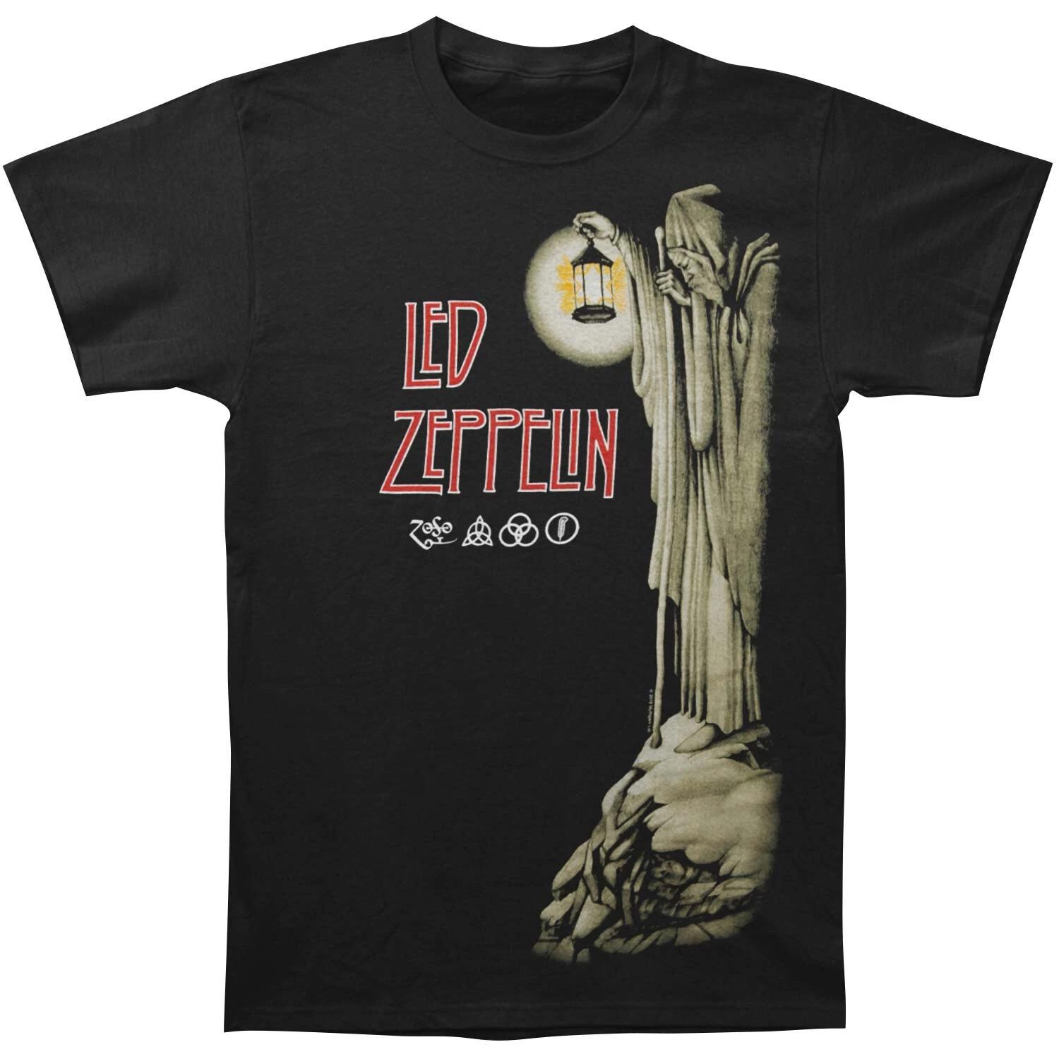 Authentic LED ZEPPELIN Hermit Logo T-Shirt S-2XL Robert Plant NEW S
