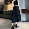 Bust Skirt Women's Summer New Design Sense A Word Medium and Long Skirt Casual Loose Big Swing Umbrella Skirt