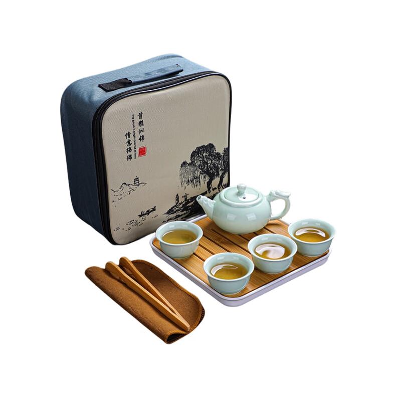 Dehua Celadon Dragon Teapot Tea Set