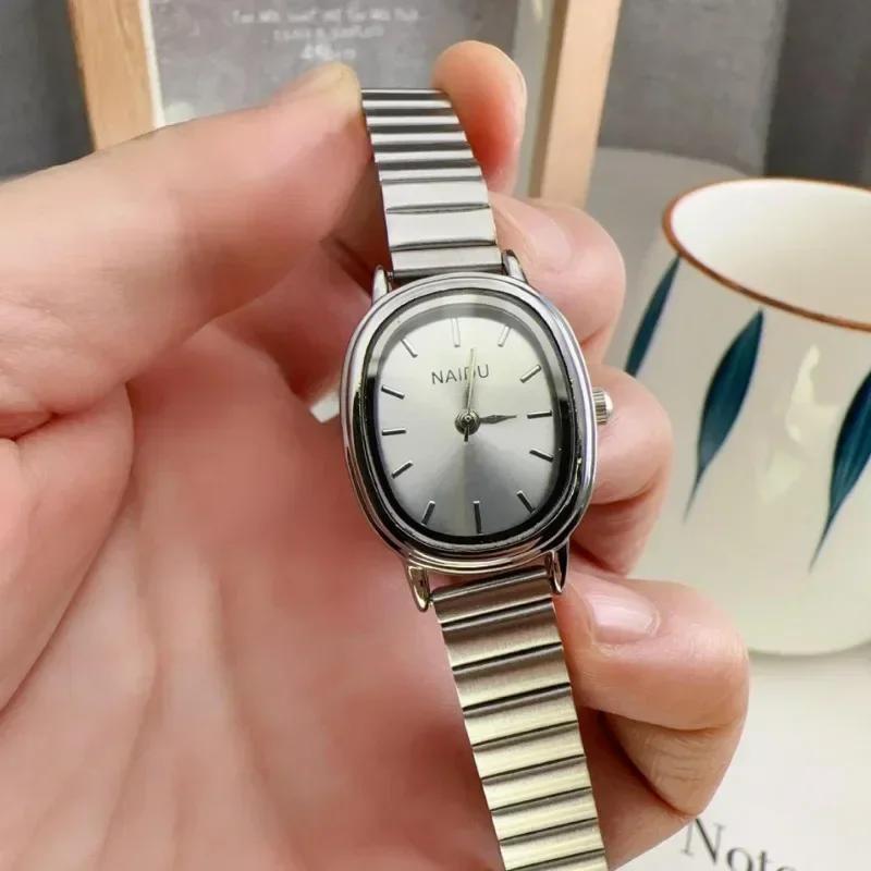 Luxury Ladies Brand Oval Dial Quartz Watch Women Stainless Steel Strap Wristwatches Dropshipping Relojes Para Mujer