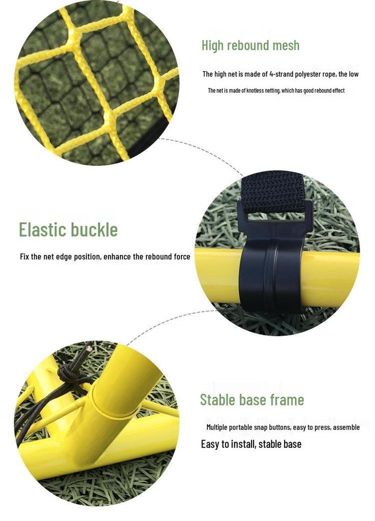 Portable Football Rebound Net with Adjustable High-Low Return for Shooting and Passing Practice