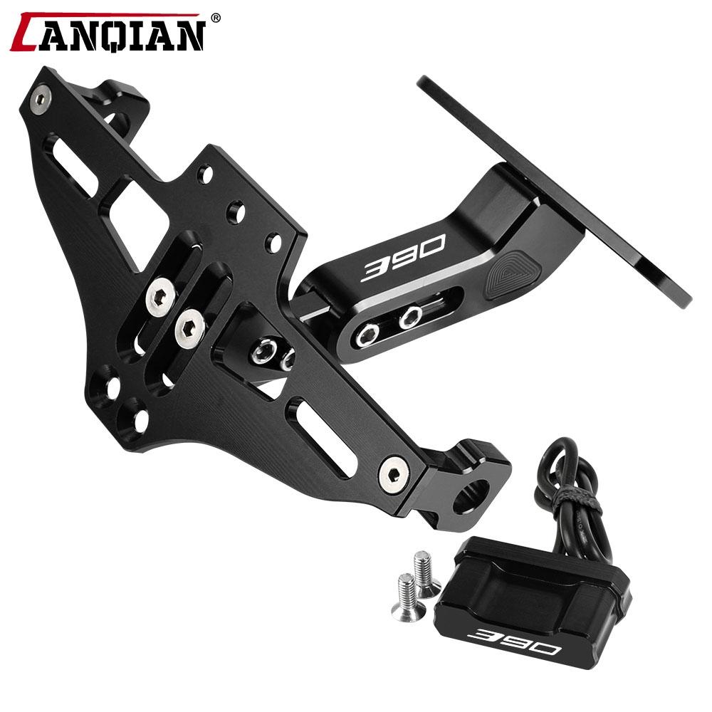 For Duke 125 200 DUKE250 390 DUKE390 2011-2023 2024 Rear License Plate Holder Bracket with LED Fender Eliminator Kit Accessories