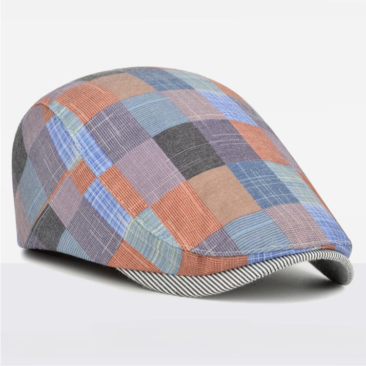 Womens Mens Teens Beret Flat Newsboy Hat Adjustable Irish Cabbie Gatsby Cap Breathable Driving Hunting Hat