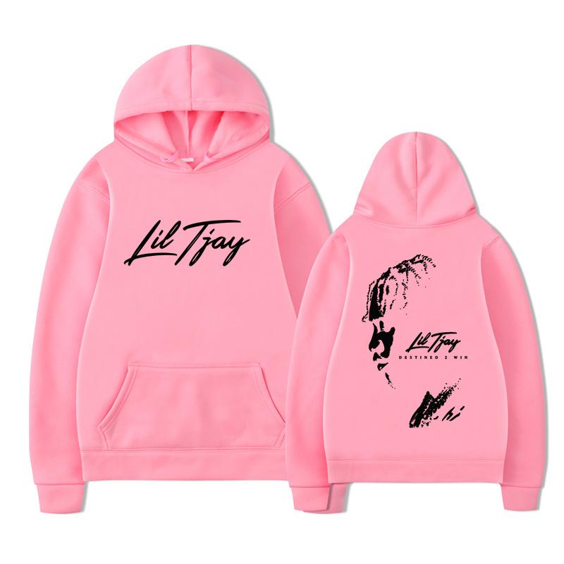 Rapper Lil Tjay Graphic Hoodie Destined 2 Win Music Album Sweatshirts Men's Women Hip Hop Fashion Hooded Harajuku Y2K Streetwear
