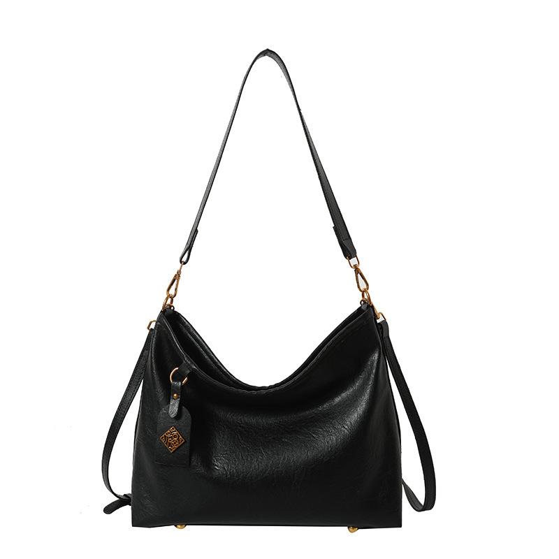Bag Women'S Large-Capacity Tote Bag Maillard Antique Commuter Bag Shoulder Bag Casual Versatile Messenger Bag Women