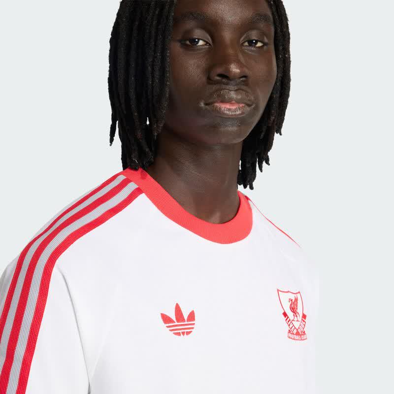 adidas T-shirt retrò a maniche corte da uomo del Liverpool