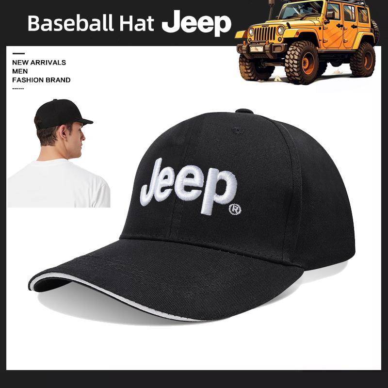 Auto Logo Verstellbare Baseballkappe Outdoor Entenschnabelkappe Für Jeep Grand Cherokee Wrangler JK Gladiator Compass Renegade Patriot