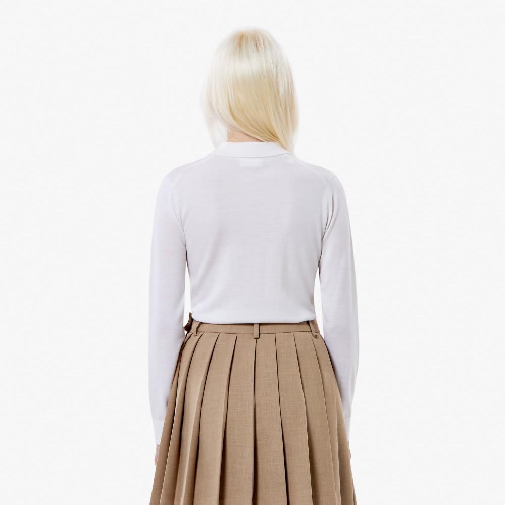 Lacoste Women's Basic Long Sleeve Sweater Polo AF793E-55N70V