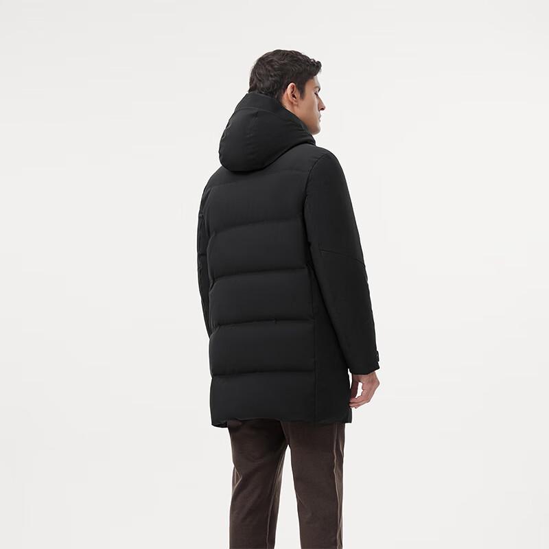 Tambol Men's Business Mid-Length Hooded Goose Down Winter Jacket 520597A