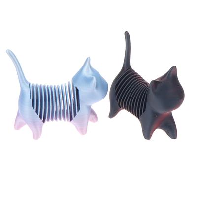 3D Printing Cat Desktop Ornaments Adult Decompression Toys Cute Spring Cat Decorations