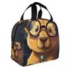 Tecknad Capybara Isolerad Lunchväska för Kvinnor Återanvändbar Djur Husdjur Termisk Kylväska Lunchlåda Strand Camping Resor