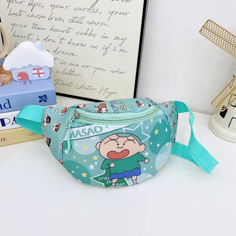 Kid Fashion Chest Bag With Crayon Shin Chan And Nene Print Designs For Daily Use