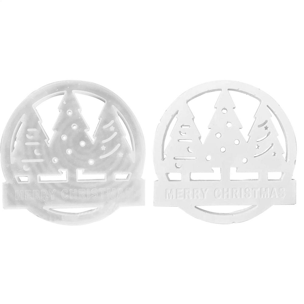 Christmas Molds Silicone Easy Release Round Casting Moulds Multifunctional Christmas Tree Casting Molds For Plaster Handmade