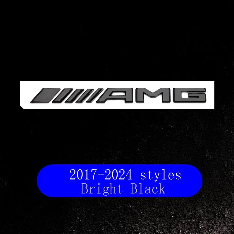 2025 Hot AMG Logo Car Tail Trunk Auto Emblem Sticker Accessories For Mercedes Benz Brabus Smart Maybach W204 GLC CLA W205 W203 W