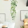 Frische Grüne Ranken und Blätter Wandaufkleber Naturinspirierte Botanische Selbstklebende Wandkunst für Schlafzimmer und Wohnzimmer Dekoration