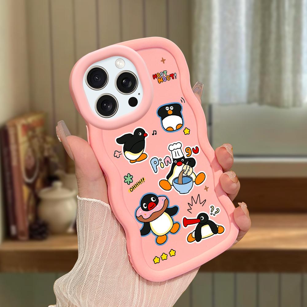 Big Wave Edge Weiches Silikonmaterial Macaron-Telefongehäuse Stoßfestes Schutzgummigehäuse für iPhone Samsung Huawei Honor Xiaomi Redmi OnePlus Moto