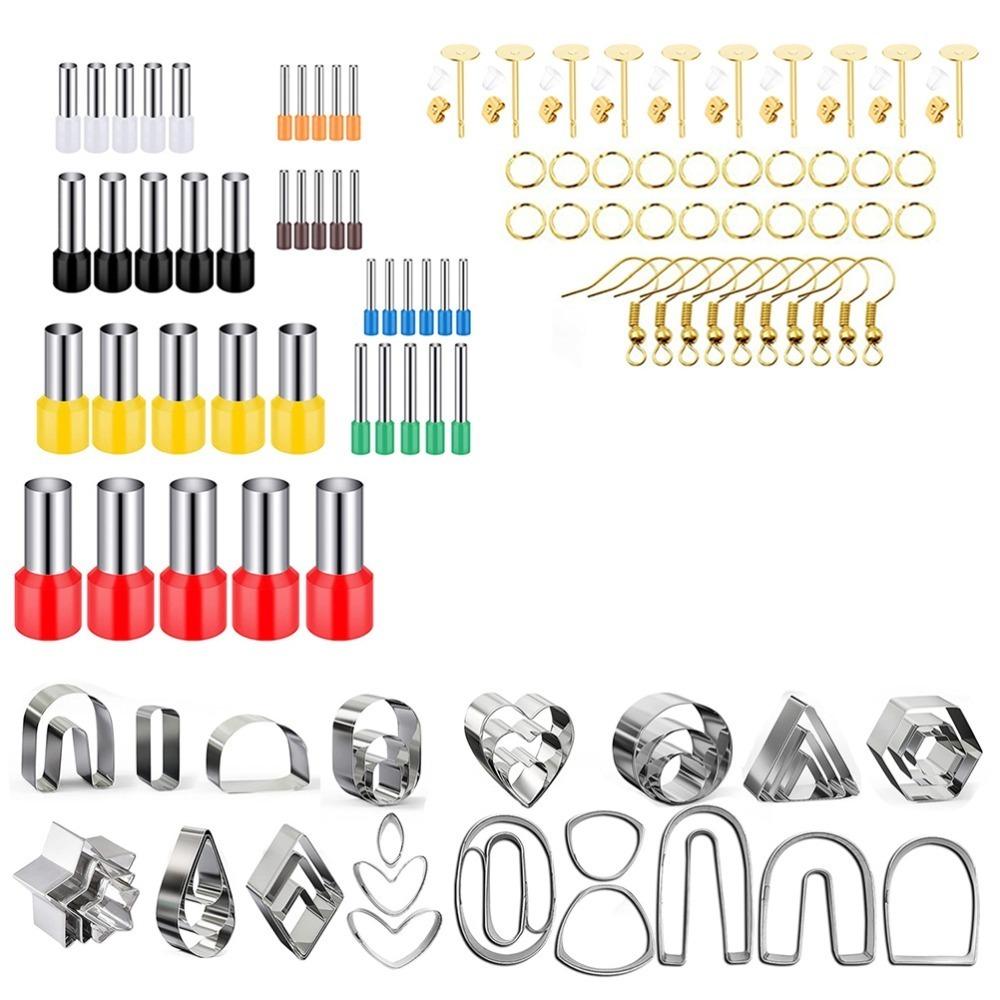 126Pcs Geometric shape Earring Cutter Polymer clay use Craft Mold Jewelry Tool Jewelry making 126Pcs
