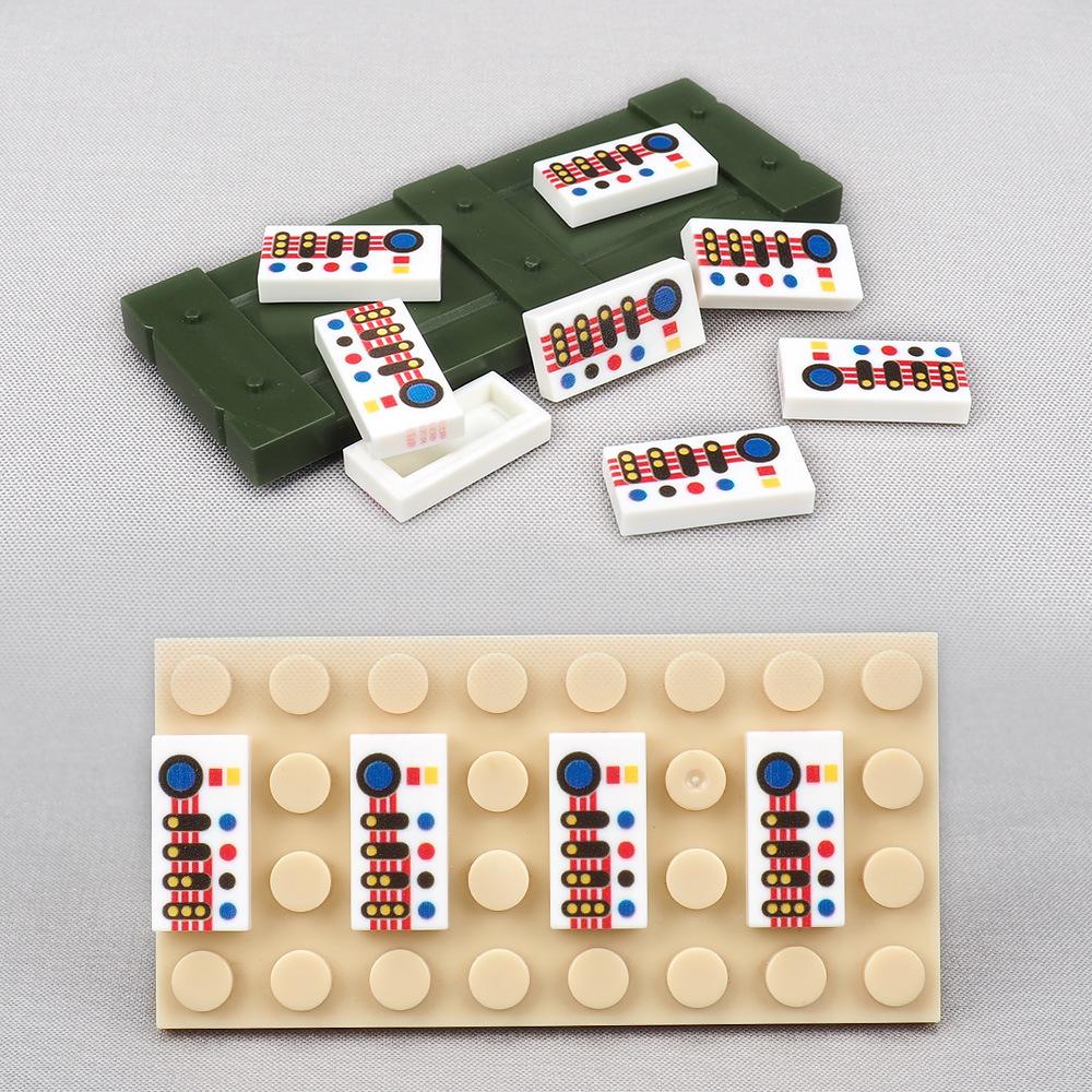 MY OWN CREATION 10PCS 3069 1X2 Machine Control Panel Pattern Building Blocks Printed Board Blocks Particle Toy Children Birthday Xmas Gifts