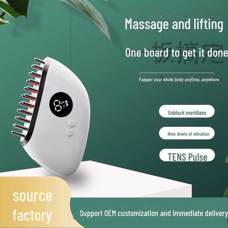 Portable Electric Head Massage Comb - Red Light Therapy & Hair Care