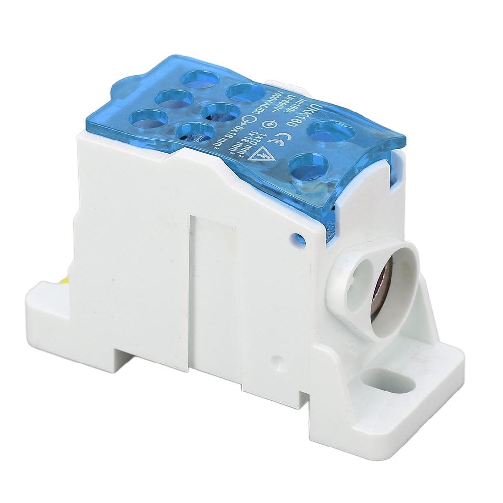 Terminal Distribution Box 690V 160A DIN Rail Terminal Block Power Junction Box for Electricity