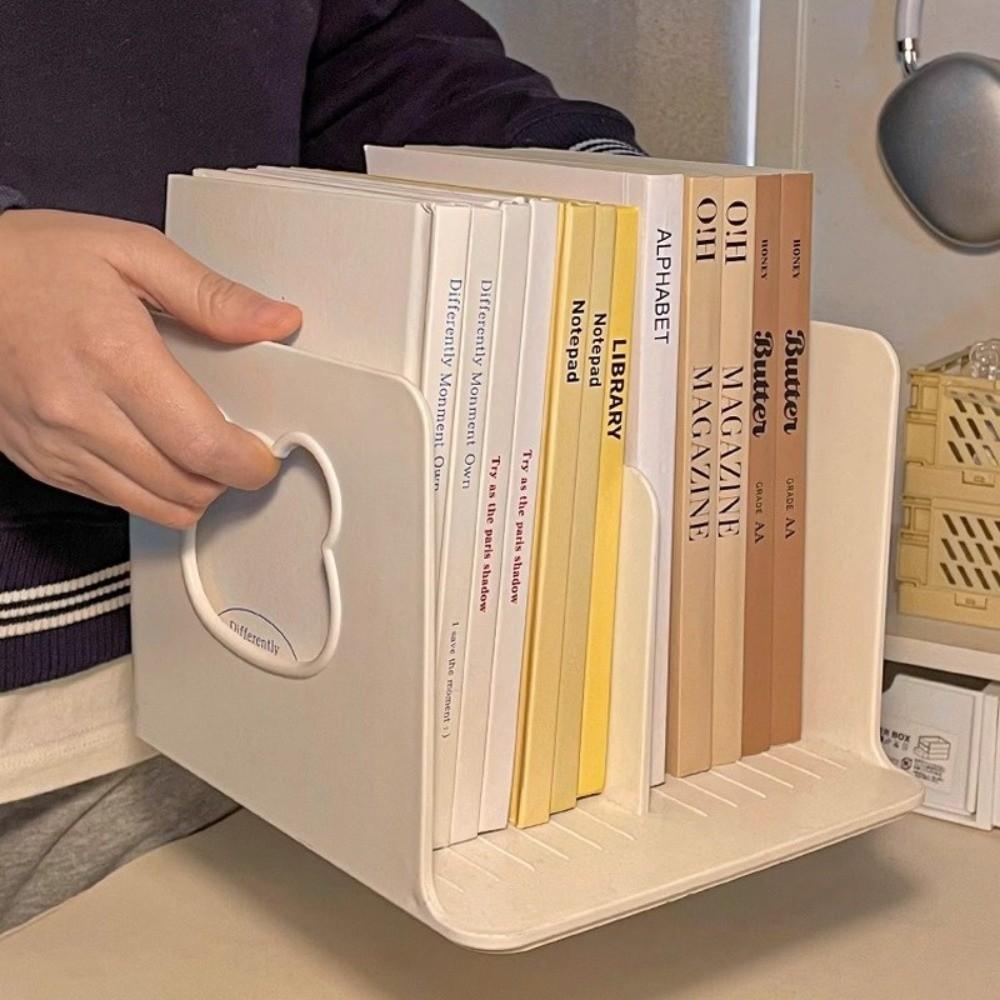 Divide Design Desktop Bookshelf hollow Bear Book Organizer Cartoon Storage Rack Home Organizer