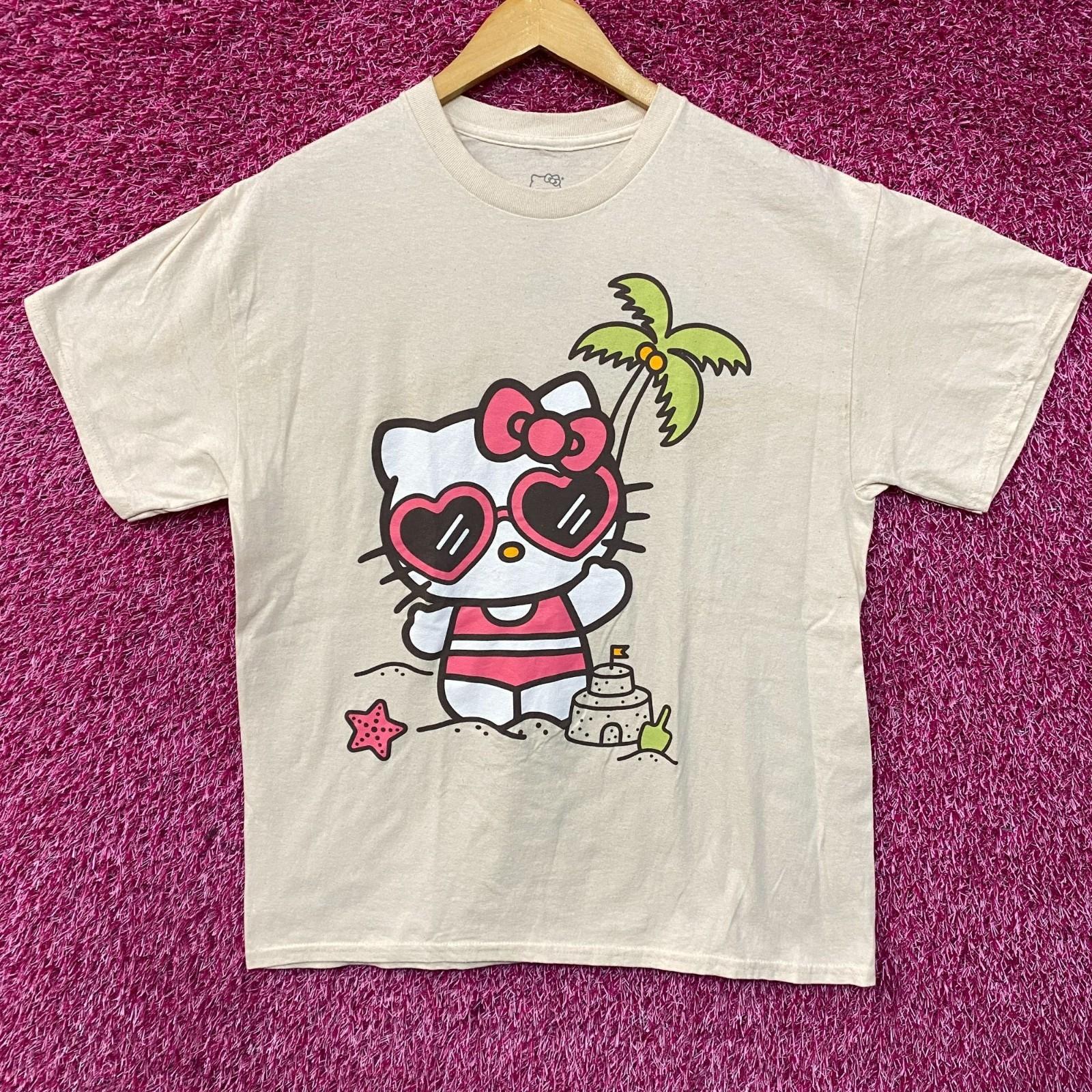 Sanrio Hello Kitty Пляжное время Кавайная футболка 3XL