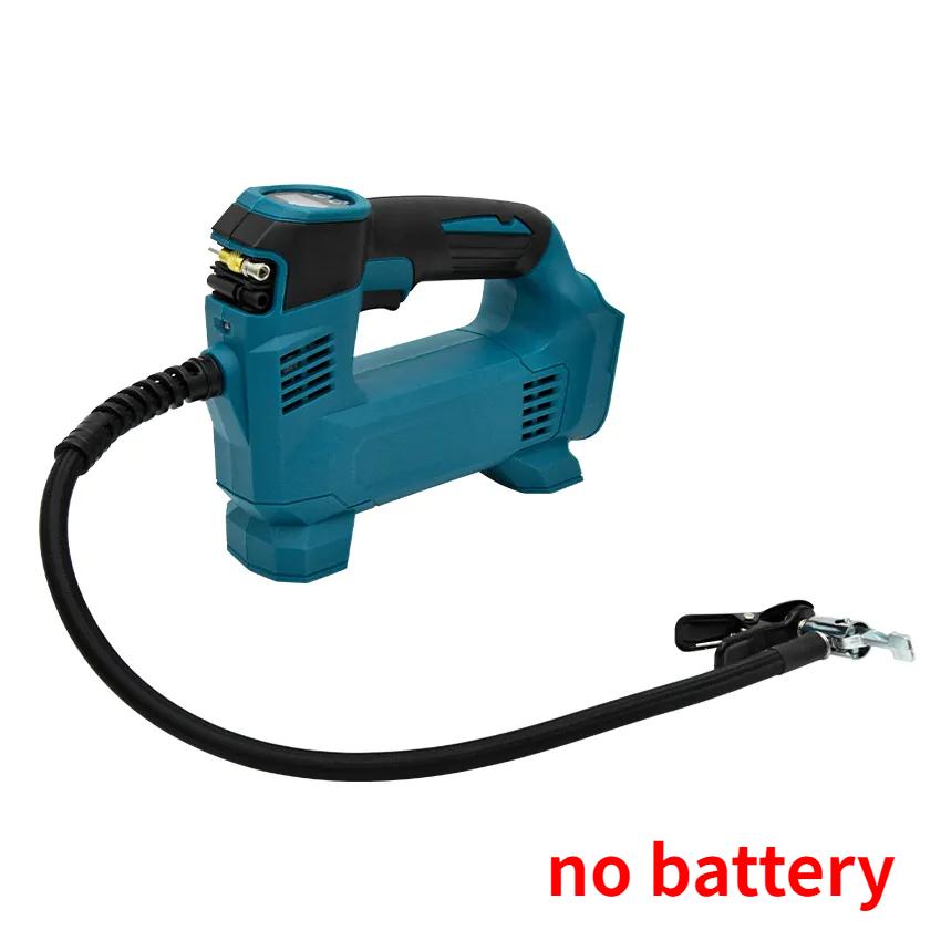 Portable Electric Air Pump for Makita 18V Lithium Battery Cordless Air Inflator with LED Light for Tire Pumping/Ball Inflation