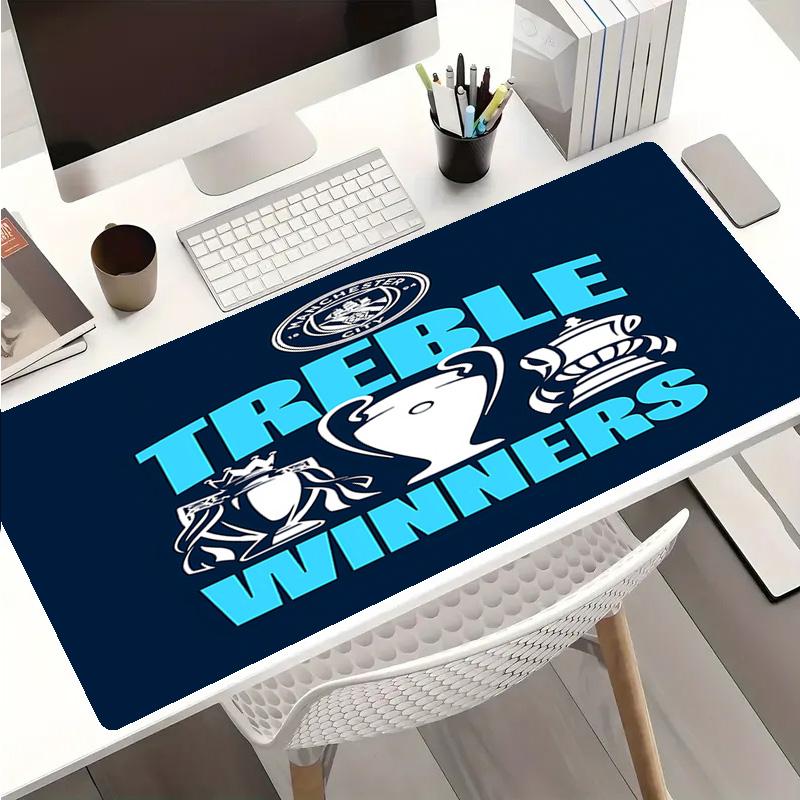 Manchester City Football Club Mauspads - Rutschfeste Gummibasis, Glatte Oberfläche für Arbeit, Gaming, Büro und Zuhause, Schreibtisch-Mauspad