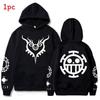Trafalgar D Water Law Hoodie With Polyester Fabric For Adult Anime Fans