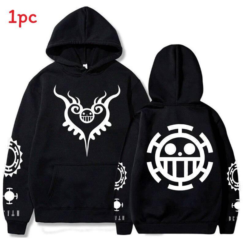 Trafalgar D Water Law Hoodie With Polyester Fabric For Adult Anime Fans
