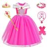 Rochie de Seară pentru Fete Belle Frumoasa din Pădurea Adormită Aurora Prințesă 2019 - Rochie Formală cu Fustă Voluminoasă pentru Spectacole