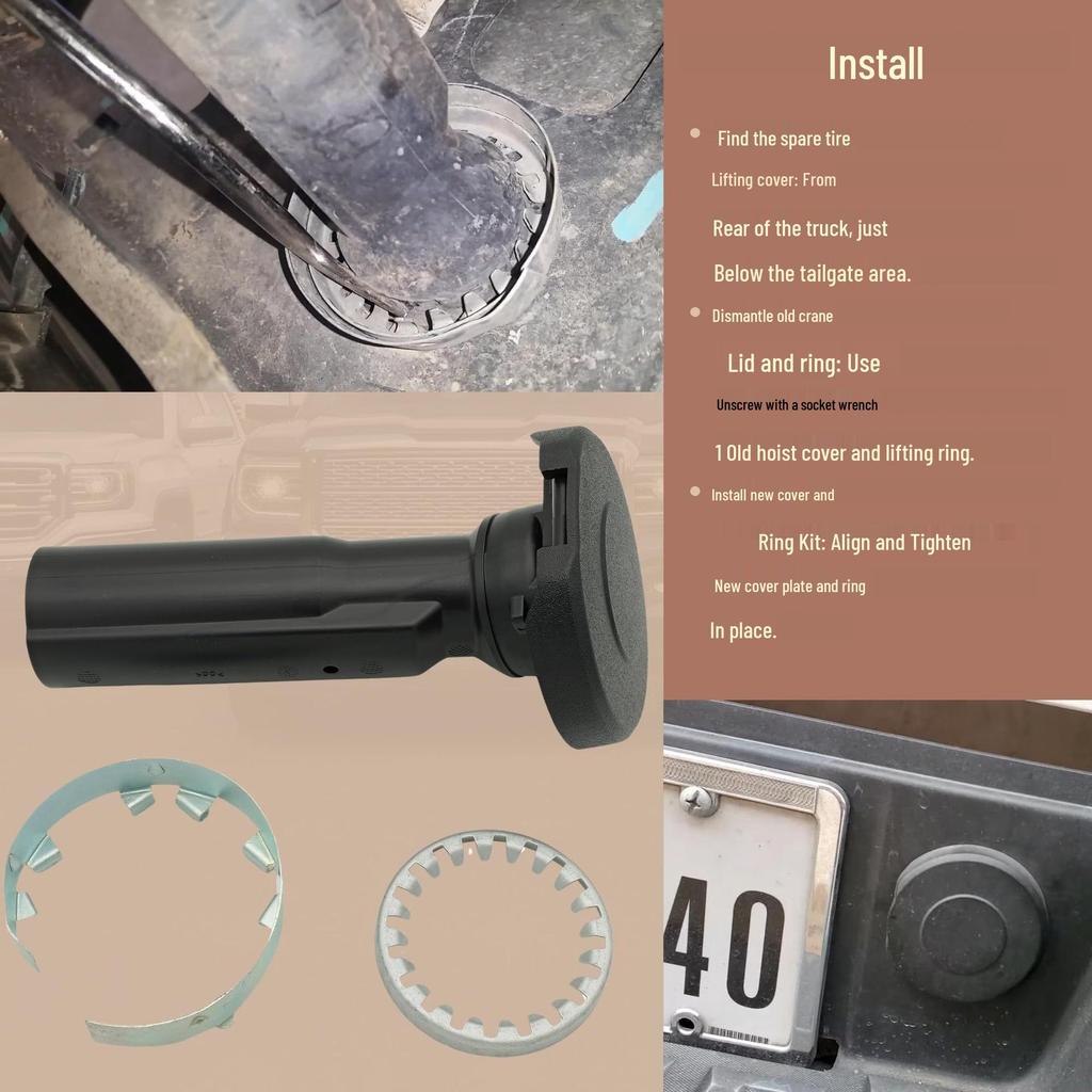 Chevrolet Silverado GMC Spare Tire Hoist 2014-2019 (22979267 47830)