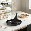 Creative Desk Organizer 3D Printed Cat Jewelry Tray, Desktop for Rings Ring And Earring Dish Earrings, Cute Kitten Decorative Storage Home Vanity
