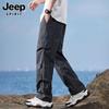 JEEP SPIRIT Men's Summer Ice Silk Straight Cargo Pants